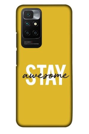 stay awesome printed designer mobile back case cover for Xiaomi redmi 10 Prime