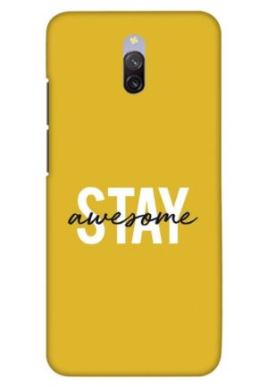 stay awesome printed designer mobile back case cover for redmi 8a dual