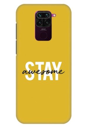 stay awesome printed designer mobile back case cover for redmi note 9