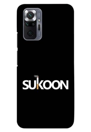 sukoon in smoking printed designer mobile back case cover for Xiaomi redmi note 10 pro - redmi note 10 pro max