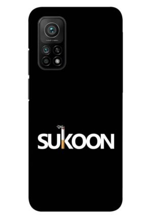 sukoon in smoking printed designer mobile back case cover for mi 10t - mi 10t pro