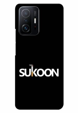 sukoon in smoking printed designer mobile back case cover for mi 11t - 11t pro