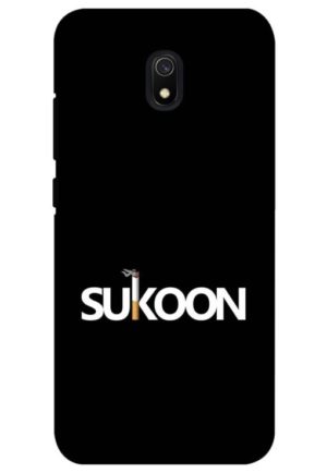sukoon in smoking printed designer mobile back case cover for redmi 8a