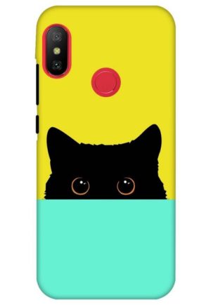 the crazy cat printed designer mobile back case cover for Xiaomi Redmi 6 pro