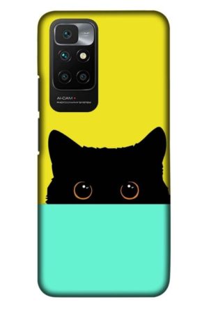 the crazy cat printed designer mobile back case cover for Xiaomi redmi 10 Prime