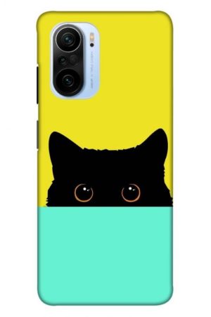the crazy cat printed designer mobile back case cover for mi 11x - 11x pro