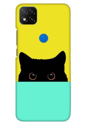 the crazy cat printed designer mobile back case cover for redmi 9 - redmi 9 activ - redmi 9c - redmi 10a - poco c31
