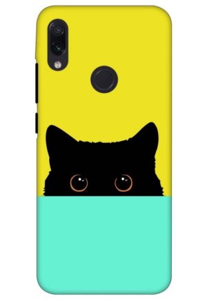 the crazy cat printed designer mobile back case cover for redmi note 7
