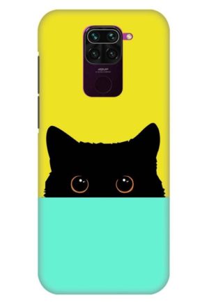 the crazy cat printed designer mobile back case cover for redmi note 9