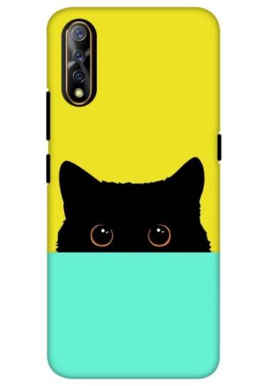 the crazy cat printed mobile back case cover for vivo s1, vivo z1x