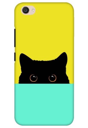 the crazy cat printed mobile back case cover for vivo v5, vivo v5s, vivo y66, vivo y67, vivo y69