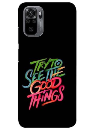 try to see good thing printed designer mobile back case cover for Xiaomi redmi note 10 - redmi note 10s