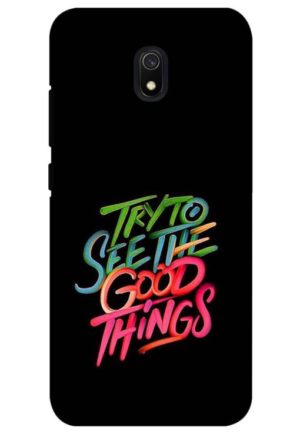 try to see good thing printed designer mobile back case cover for redmi 8a