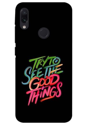 try to see good thing printed designer mobile back case cover for redmi note 7