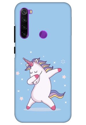 unicorn cartoon printed designer mobile back case cover for redmi note 8