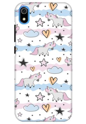 unicorn cloud printed designer mobile back case cover for redmi 7a