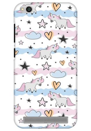 unicorn cloud printed mobile back case cover