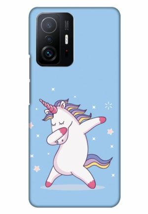 unicorn printed designer mobile back case cover for mi 11t - 11t pro
