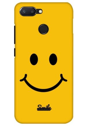 yellow smiley printed designer mobile back case cover for Xiaomi Redmi 6