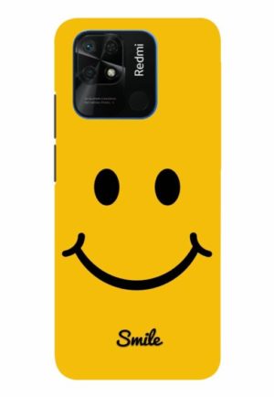 yellow smiley printed designer mobile back case cover for Xiaomi redmi 10 - redmi 10 power