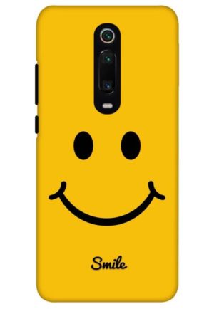 yellow smiley printed designer mobile back case cover for redmi k20 - redmi k20 pro