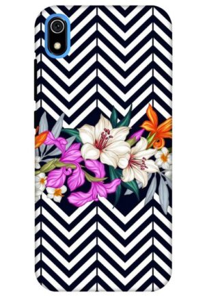 zigzag flower polka printed designer mobile back case cover for redmi 7a