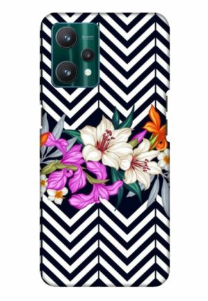 zigzag flower polka printed mobile back case cover for realme Realme 9 4G - Realme 9 Pro Plus 5G - Realme 9 pro