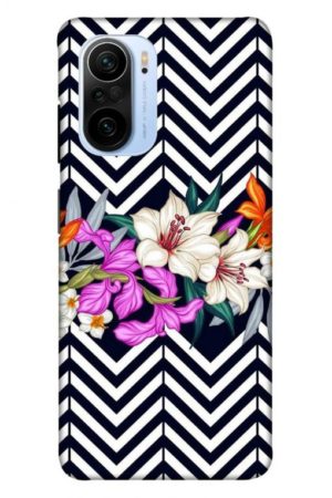 zigzag flower printed designer mobile back case cover for mi 11x - 11x pro