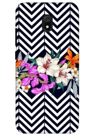 zigzag flower printed designer mobile back case cover for redmi 8a