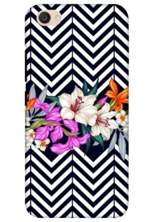 zigzag flower printed mobile back case cover for vivo v5, vivo v5s, vivo y66, vivo y67, vivo y69