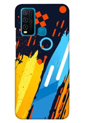android 10 theme printed mobile back case cover for vivo y30 - vivo y50