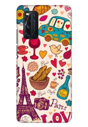 beautifull paris printed mobile back case cover for vivo V19