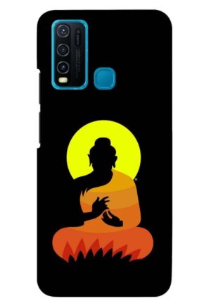 bhudha art printed mobile back case cover for vivo y30 - vivo y50