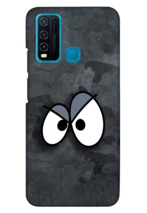 big eye printed mobile back case cover for vivo y30 - vivo y50