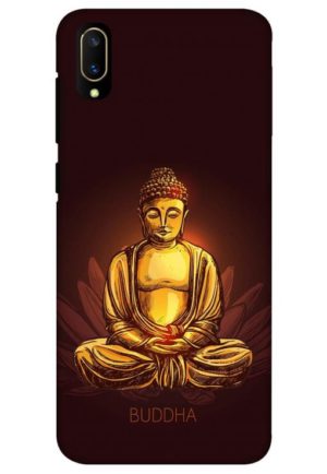 brown golden bhudha printed mobile back case cover for vivo Y11 pro