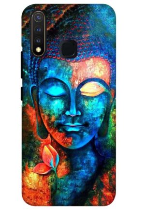 buddha painting printed mobile back case cover for vivo u20 - vivo y19