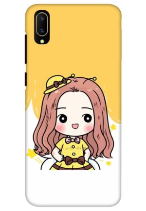 cute baby girl printed mobile back case cover for vivo Y11 pro