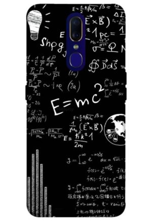 e=mc2 printed mobile back case cover for oppo f11