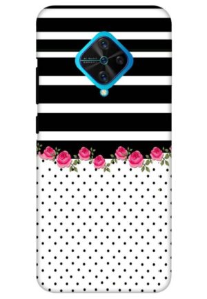 flower polka printed mobile back case cover for vivo s1 pro