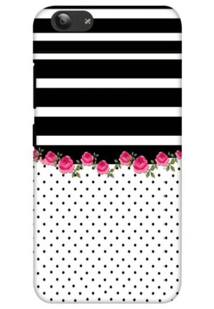 flower polka printed mobile back case cover for vivo y53 - vivo y53i