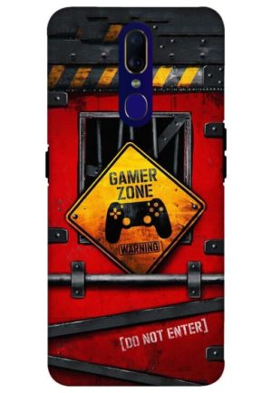 gamer zone do not enter printed mobile back case cover for oppo f11
