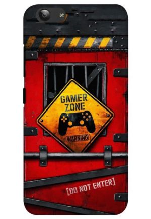 gamer zone do not enter printed mobile back case cover for vivo y53 - vivo y53i