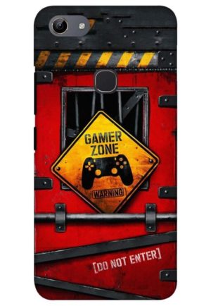 gamer zone do not enter printed mobile back case cover for vivo y81 - vivo y83