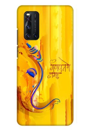 ganesha modern art printed mobile back case cover for vivo V19