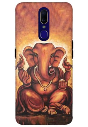ganpatii bappa moriya printed mobile back case cover for oppo f11