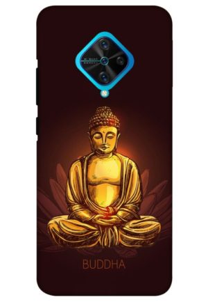 gold budha printed mobile back case cover for vivo s1 pro