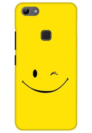 happy smiley printed mobile back case cover for vivo y81 - vivo y83