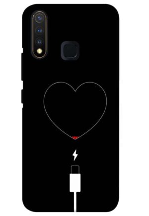 heart pump blodd charger printed mobile back case cover for vivo u20 - vivo y19