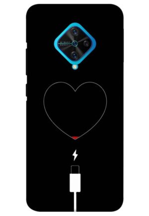 heart pump blood charger printed mobile back case cover for vivo s1 pro
