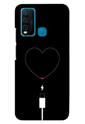 heart pump blood charger printed mobile back case cover for vivo y30 - vivo y50